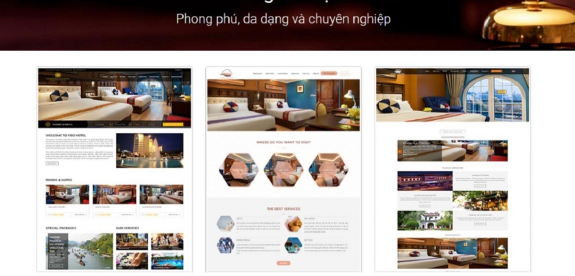 Thiết kế website Khách sạn, Resort, Condos, Villa, Apartment