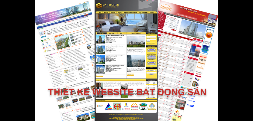 Thiết kế website Bất Động Sản, làm Web BĐS chuyên nghiệp