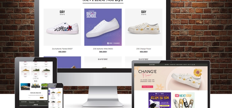 Thiết kế website kinh doanh bán hàng giày dép Đà Nẵng