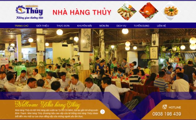 Thiết kế website Nhà Hàng tại đà nẵng