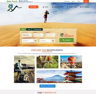 Web Balo travel