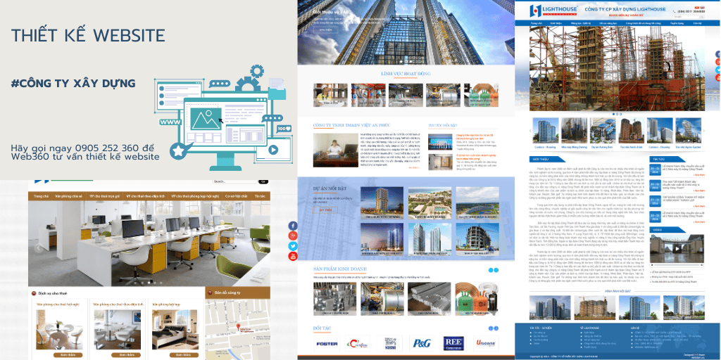 Thiết kế website công ty xây dựng tại Đà Nẵng