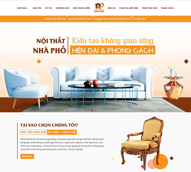 Thiết kế web nội thất tại Đà Nẵng