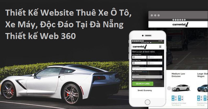 Thiết kế website Thuê Xe ô tô chuyên nghiệp