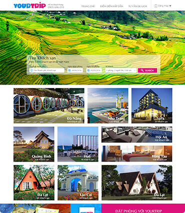 Thiết kế website tour du lịch việt nam